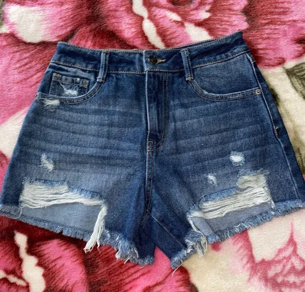 Happily Grey Denim Shorts - Image 3