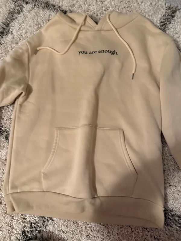 You are enough hoodie Tan - Image 2
