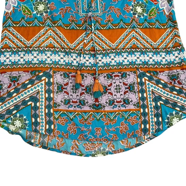 Orientique Naturally Australian Blouse Blue Size 8 - Image 5
