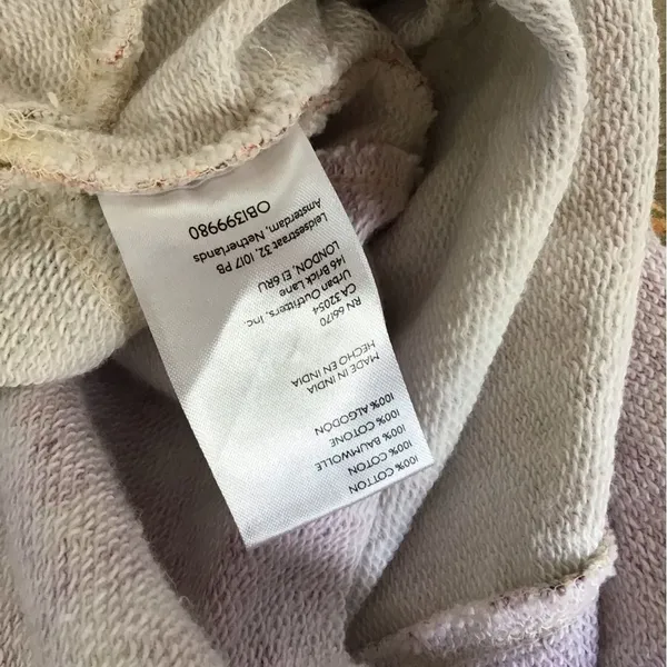 Anthropologie Pilcro Size S‎ Sweatshirt Boxy Floral Patchwork Boho Long Sleeve - Image 4