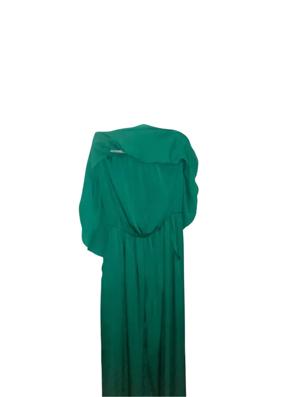 Tyche Emerald Green Strapless Wide Leg Cascade Jumpsuit Popover cocktail attire - Image 5