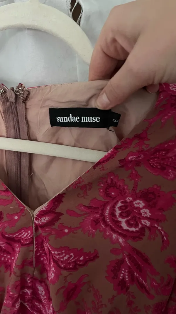 Sundae Muse Pink Floral Dress - Image 5