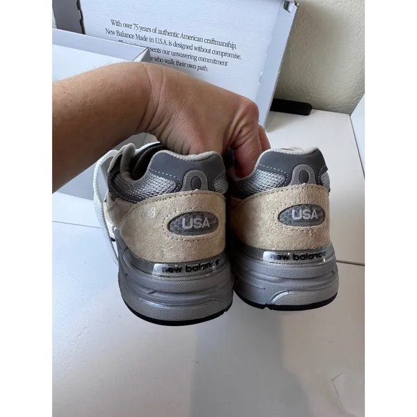 New Balance 993 Made in USA Grey Sneakers Women 5.5 Medium U993IG Minimalist‎ - Image 6