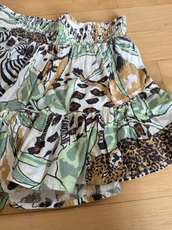 Aerie ruffled mini skirt jungle safari - Image 4