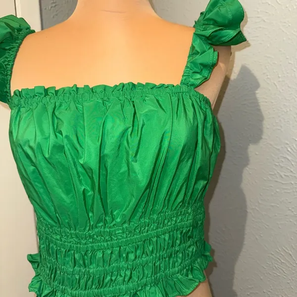 Maeve‎ Smocked Taffeta Tank - Image 3