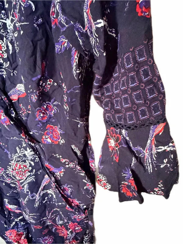 Anthropologie Maeve espoir printed jumpsuit purple size S - Image 5
