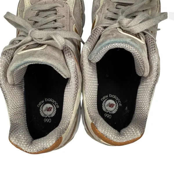 RARE New Balance 990v4 Women's Size‎ 9 Alabaster Suede Made In USA W990FA4 - Image 8