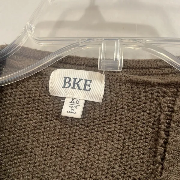 BKE Frayed Seam Cardigan Sweater Distressed open sweater XS - Image 5