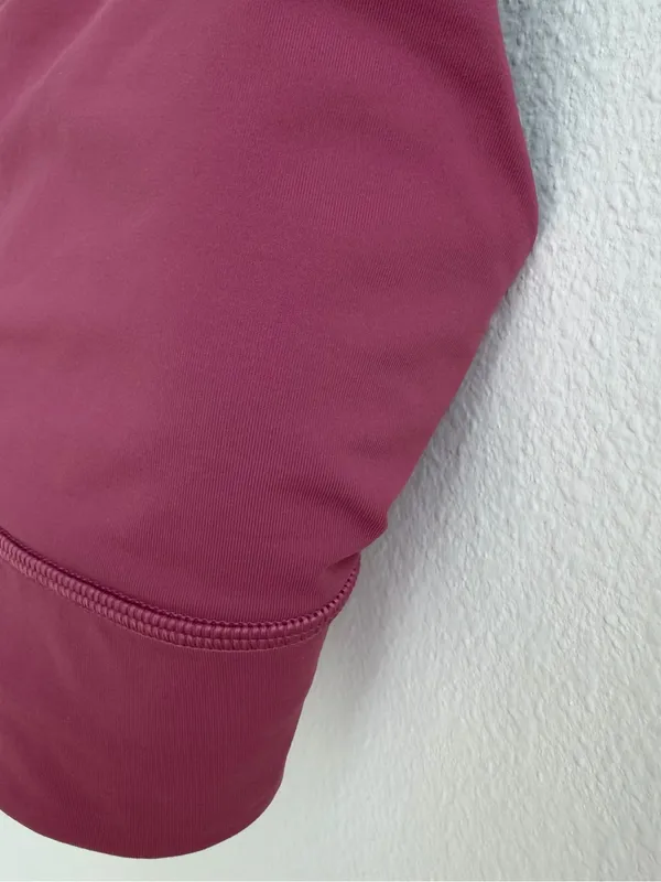 Lululemon Energy Bra Longline Pink Mauve Size 6 Strappy Crossback Sports Bra - Image 5