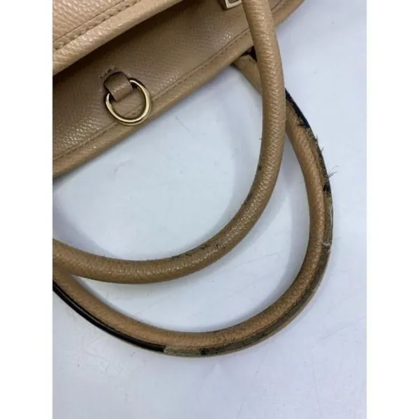 coach medium w adjustable strap tan leather cross - Image 7