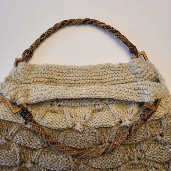 All Yarned Up Handmade Bag Tan - Image 2