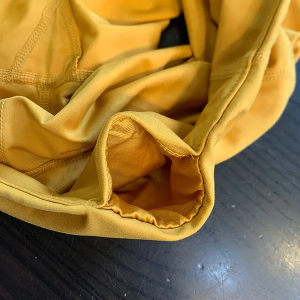 Yogalicious Lux Womens Mustard Yellow High Waisted Yoga GymShorts Size Medium - Image 7