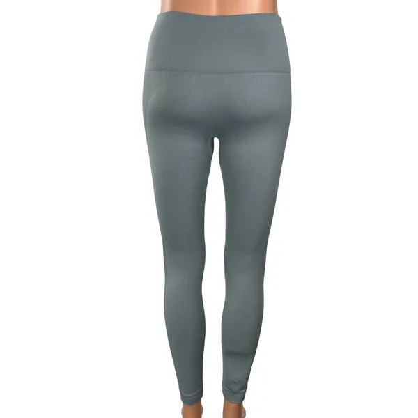 SET Active Women's Gray High Waisted Yoga Activewear Athletic Leggings Pants S - Image 3