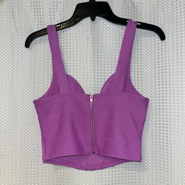 Crop Tank Purple Size M - Image 2
