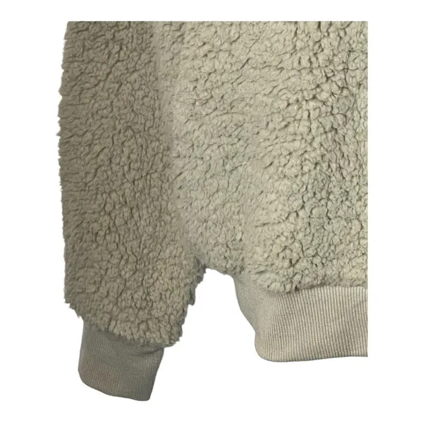 ClickBait David Dobrik Tan Sherpa Fleece Teddy Bear Fuzzy‎ Crewneck Sweatshirt S - Image 4