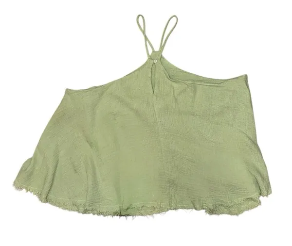 How very loved BNWOT lime green flowy halter tank blouse women’s size large - Image 2
