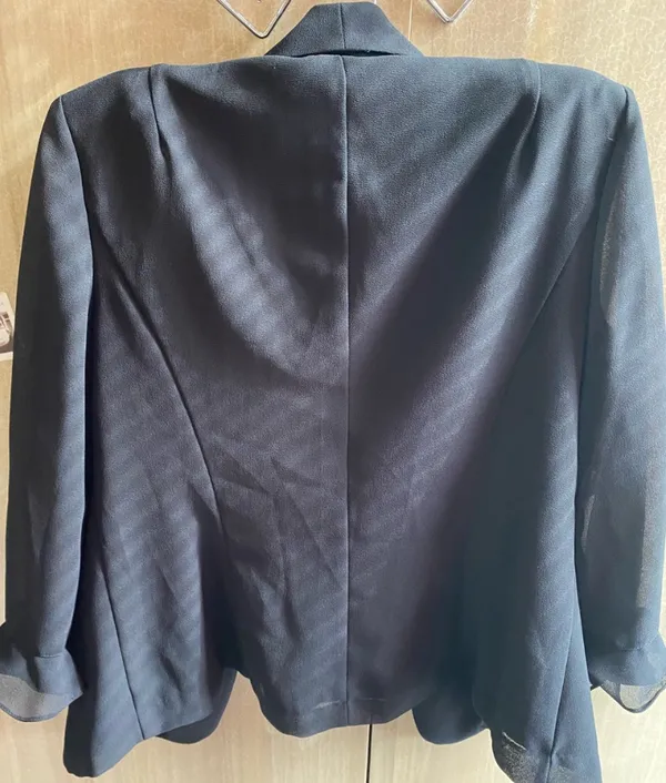 Vintage Plaza South Women’s Black Embroidered Women's Blazer jacket Size M10 - Image 8