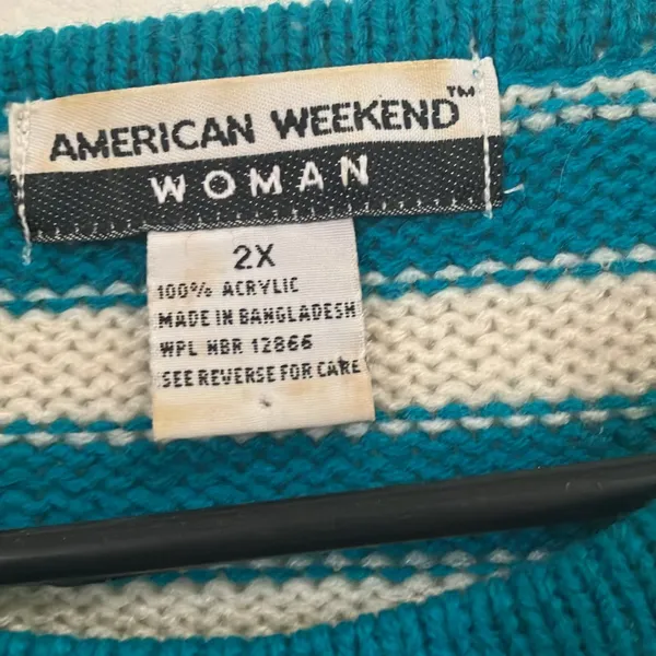 FINAL MARKDOWN American weekend sweater 2x - Image 3
