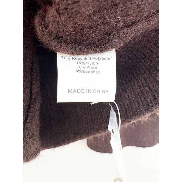NWT Showpo Nerissa Cardigan Size 2 Brown Cinched Waist Puff Sleeve Wool Contour - Image 7