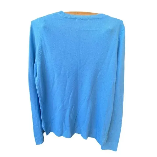 Staccato size M blue casual straight hem preppy timeless closet staple sweater - Image 3