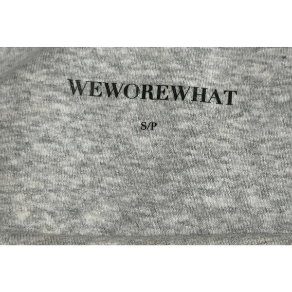 NEW WeWoreWhat Women's Size Small Gray Henley Flare Jumpsuit v6x - Image 6