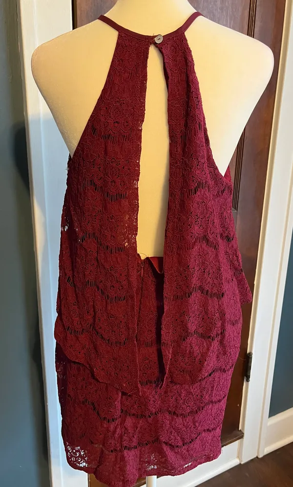 Sleeveless Crochet Dress - Image 2