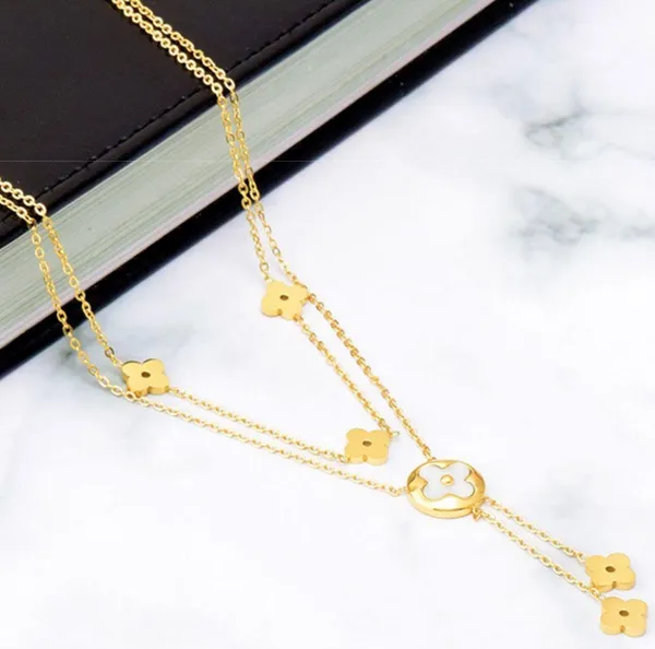 Clovers Gold Layered Necklace - Image 7