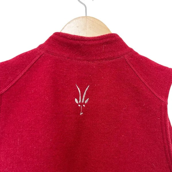 IBEX Red Merino Wool Vest Sz XS - Image 4