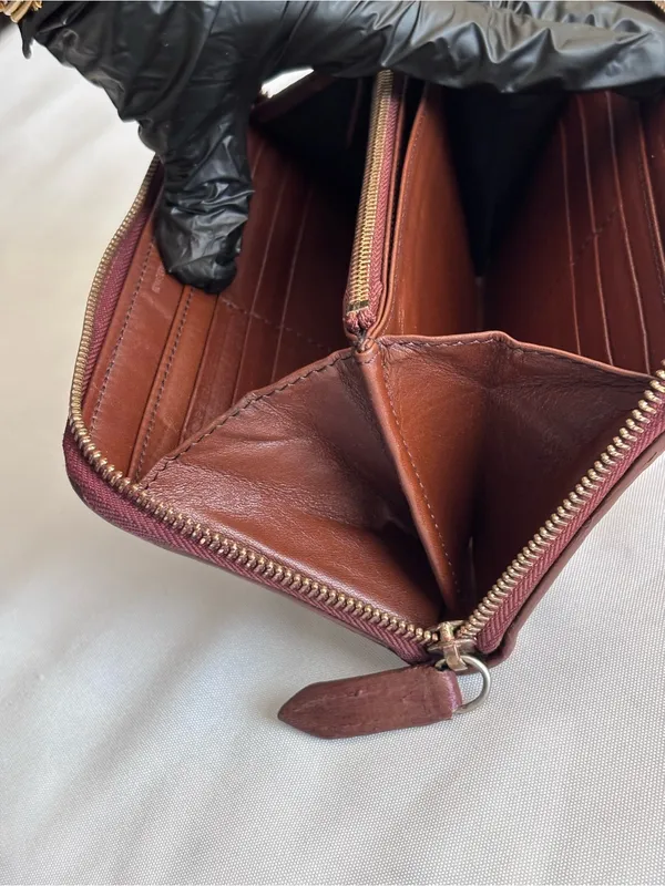 Authentic Burberry Pink House Check Zip Wallet - Leather Refinished / As Is - Image 12