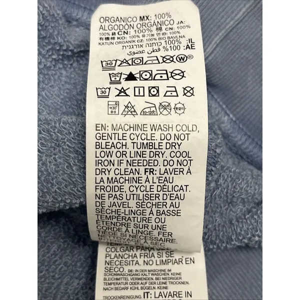 Billabong X The Salty Blonde Faded Blue Long Sleeve Relaxed Sweatshirt- Small - Image 10