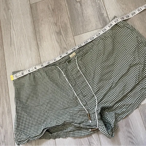 American Eagle Gingham Boxer Shorts Green White (Large) coquette pinterest - Image 2