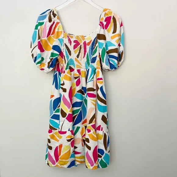 TABITHA BROWN for TARGET Botanical‎ Floral Printed Mini Dress Small - Image 4