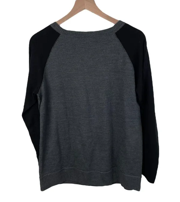 Apt. 9 Women's Leopard Print Sequin Embellished Crew Neck Sweater Size Large - Image 3