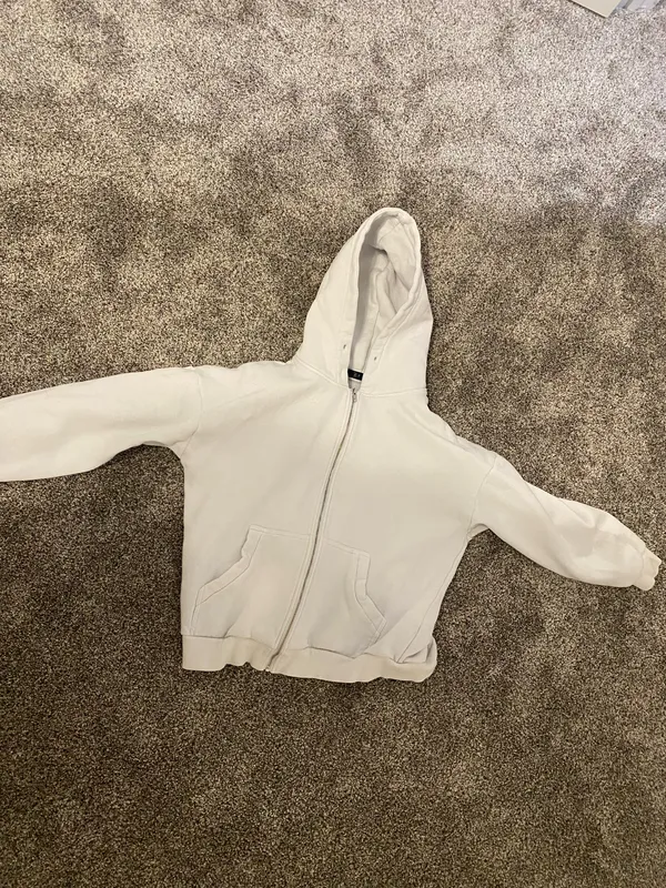 White Jacket Old Navy Zip-Up - Image 2