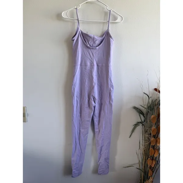 Wilfred Free Aritzia Divinity Jumpsuit Lilac Purple Spaghetti Strap Unitard S - Image 2