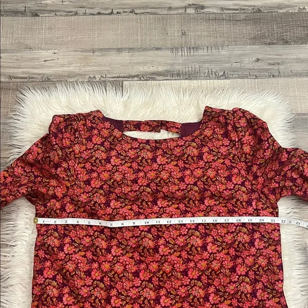 NWT Free People ‘The Avenue’ floral stretch cotton scoop back mini dress XL - Image 5