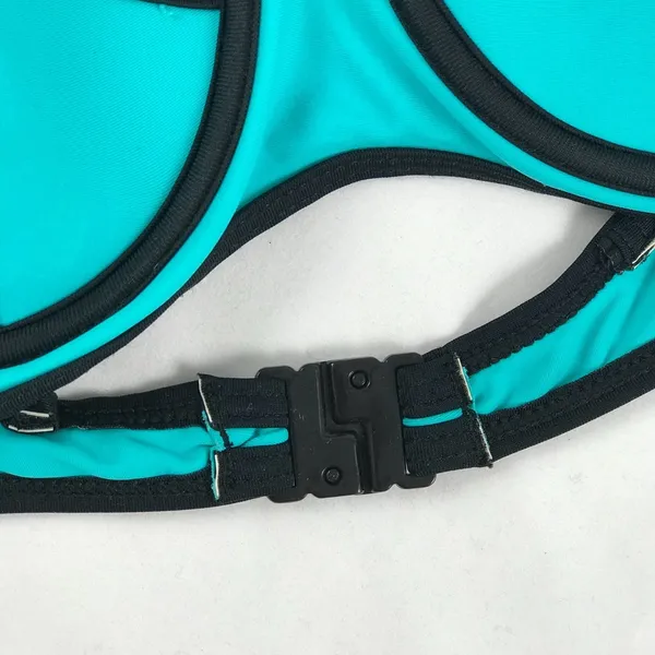 27 S Turq Tube Swimsuit Top - Image 2