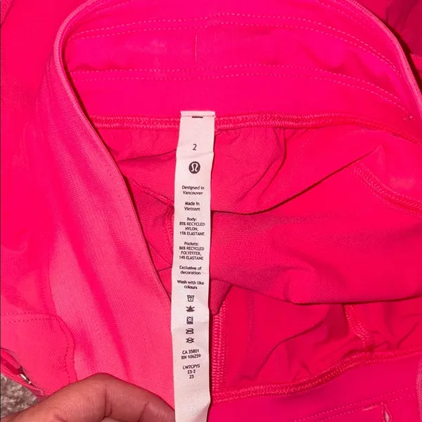 Lululemon Athletica High Waist Pink Shorts - Image 4