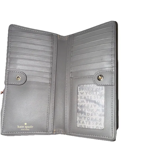 Kate Spade Wallet Leather Grey - Image 4
