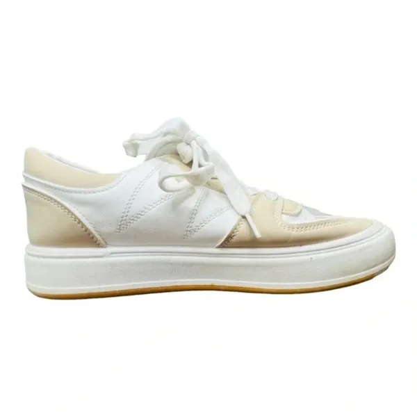 Bafa Bafa Low Top Platform Sneakers Women Size 8‎ White Tan Casual Shoes - Image 5