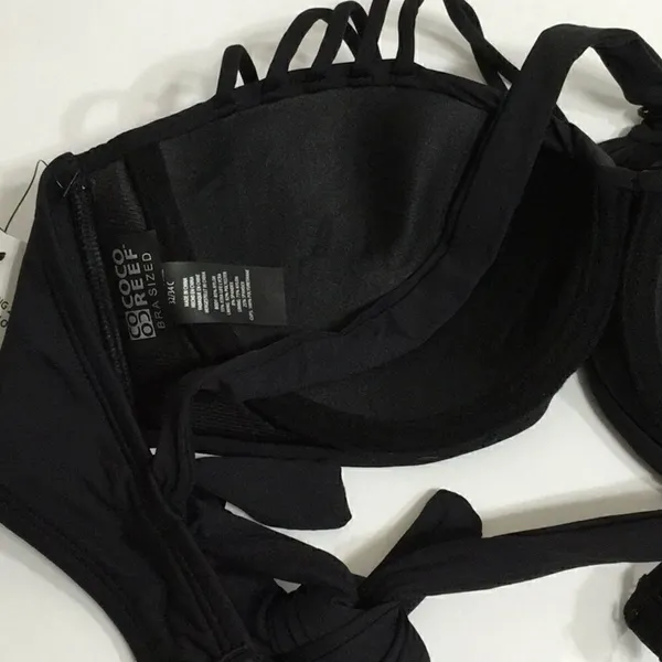 New. COCO REEF adjustable multi-way black Strappy bikini top. 32/34-C - Image 11