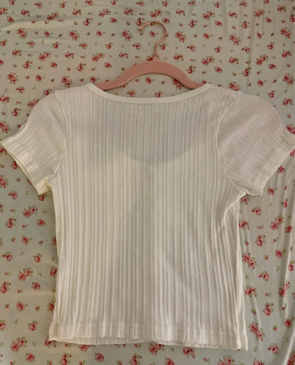 Brandy Melville Pointelle Top - Image 2