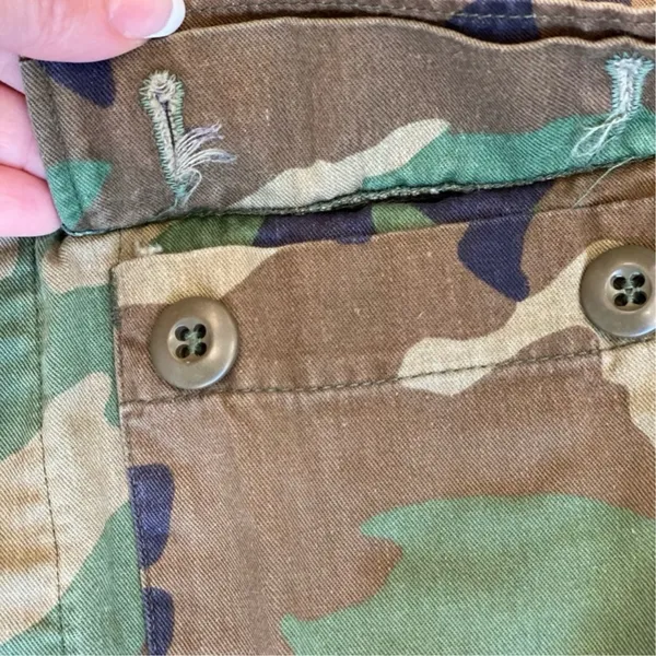 US Army Camo Jacket Military Camouflage Green M - Image 4