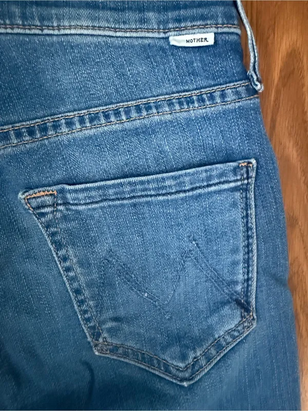 Mother Jeans Mid Rise Dazzler Ankle Fray Birds of Paradise 25 - Image 4