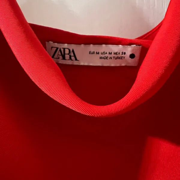 Zara Vibrant Red Dress - Image 3