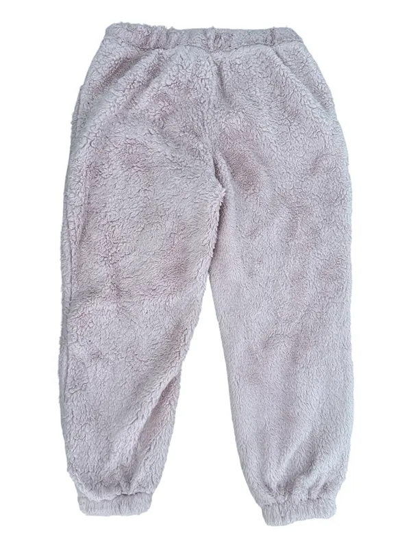 No Boundaries Plush Fleece Jogger Sweatpants Pink Large 12-14 Athleisure Cozy - Image 3