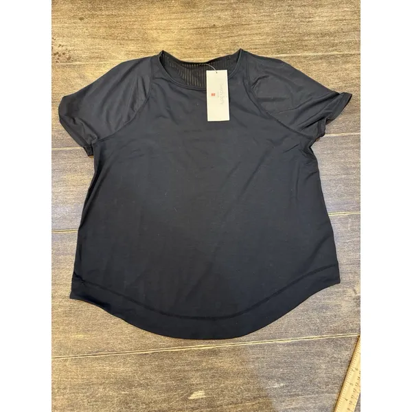 Sweaty Betty Women Black Breathe Easy Circuit T-Shirt Workout‎ Activewear - Image 3