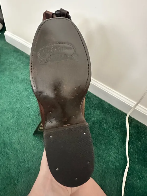 Brown Cowboy J.B. Dillon boots Size 6 - Image 3