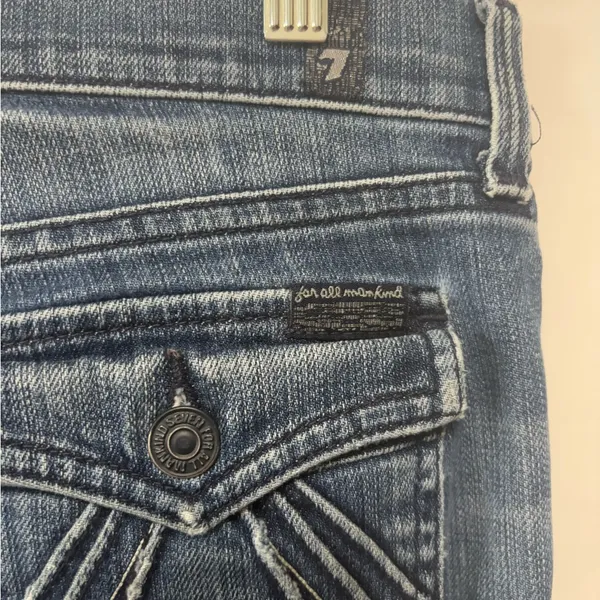 7 For All Mankind Straight Leg Jeans‎ Size 27 - Image 7