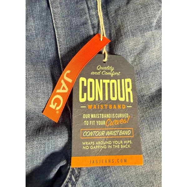 JAG Jeans Chloe High Rise Wide Leg Cropped Jeans Blue Size 6/28 new with Tags - Image 5